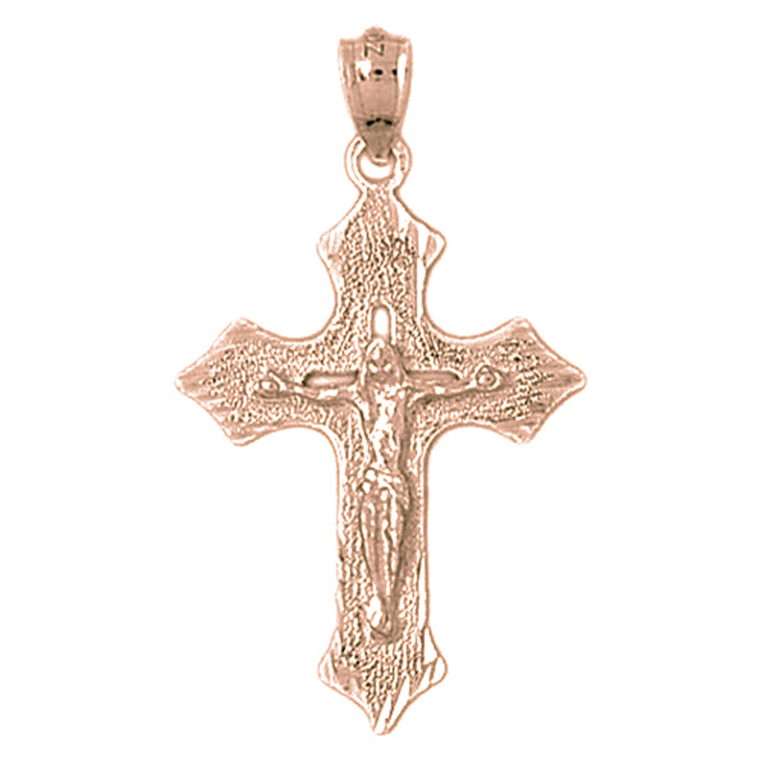 14K or 18K Gold Passion Crucifix Pendant
