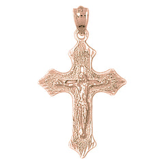 14K or 18K Gold Passion Crucifix Pendant