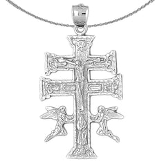 10K, 14K or 18K Gold Caravaca Crucifix Pendant