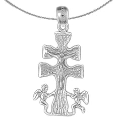 10K, 14K or 18K Gold Caravaca Crucifix Pendant