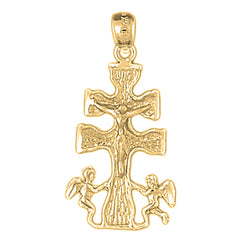 10K, 14K or 18K Gold Caravaca Crucifix Pendant