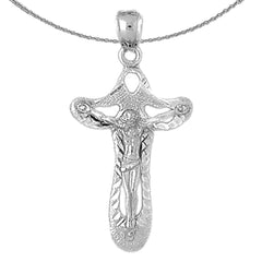 10K, 14K or 18K Gold Crucifix Pendant