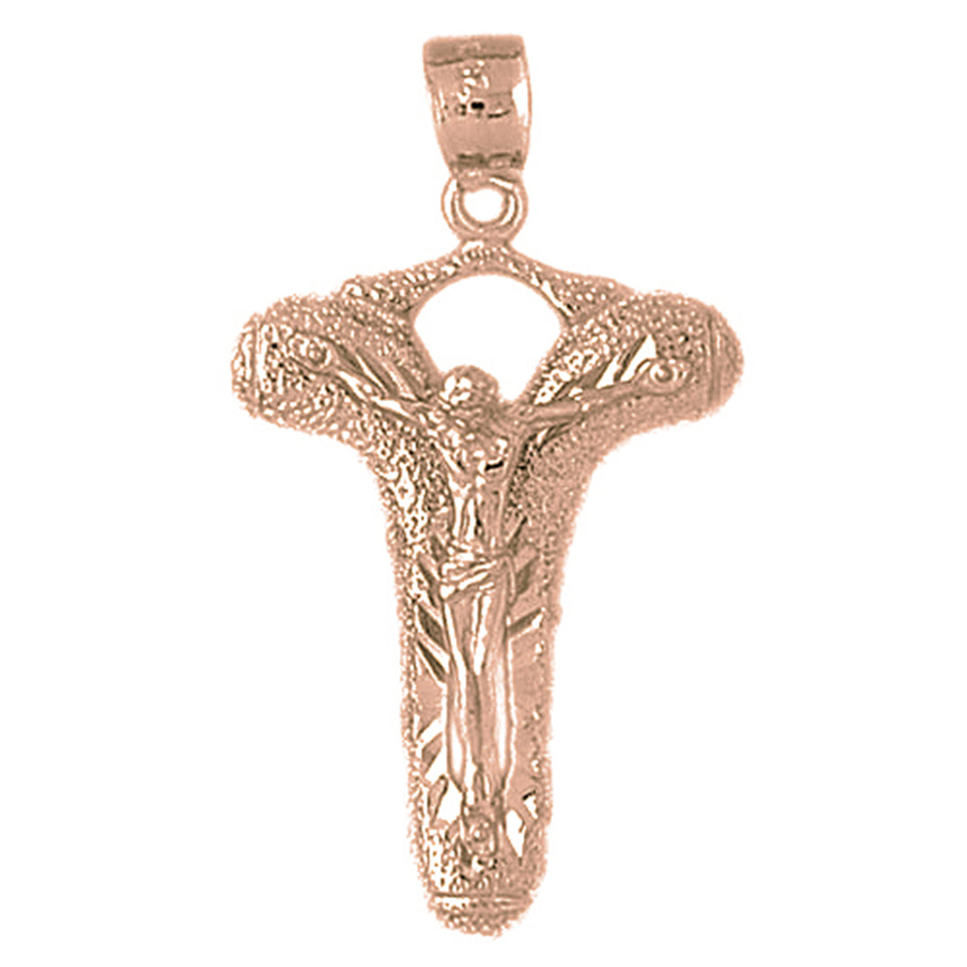 10K, 14K or 18K Gold Crucifix Pendant