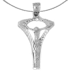 10K, 14K or 18K Gold Crucifix Pendant