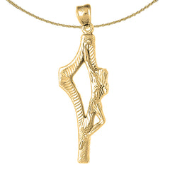 10K, 14K oder 18K Gold Kruzifix Anhänger