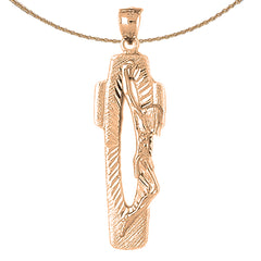 10K, 14K or 18K Gold Crucifix Pendant