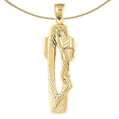 10K, 14K or 18K Gold Crucifix Pendant