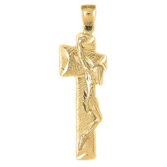 10K, 14K or 18K Gold Crucifix Pendant