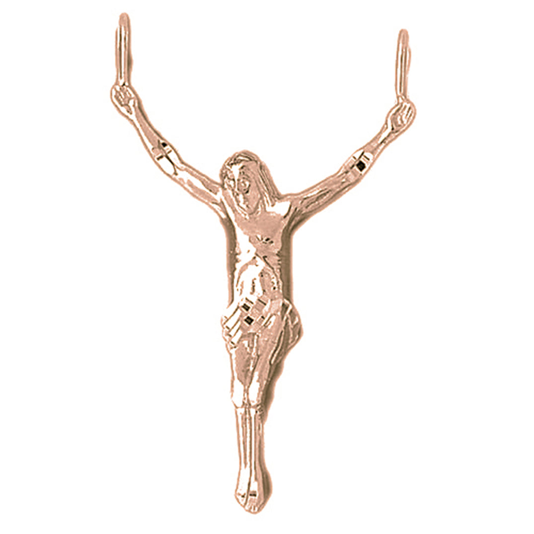 10K, 14K or 18K Gold Corpus Jesus Pendant