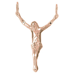 10K, 14K or 18K Gold Corpus Jesus Pendant