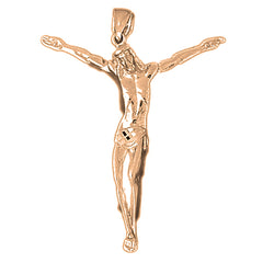 10K, 14K or 18K Gold Corpus Jesus Pendant