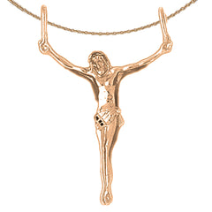 10K, 14K or 18K Gold Corpus Jesus Pendant