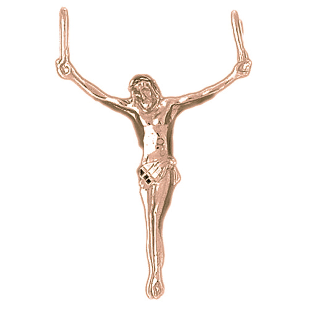 10K, 14K or 18K Gold Corpus Jesus Pendant