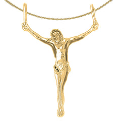 10K, 14K or 18K Gold Corpus Jesus Pendant