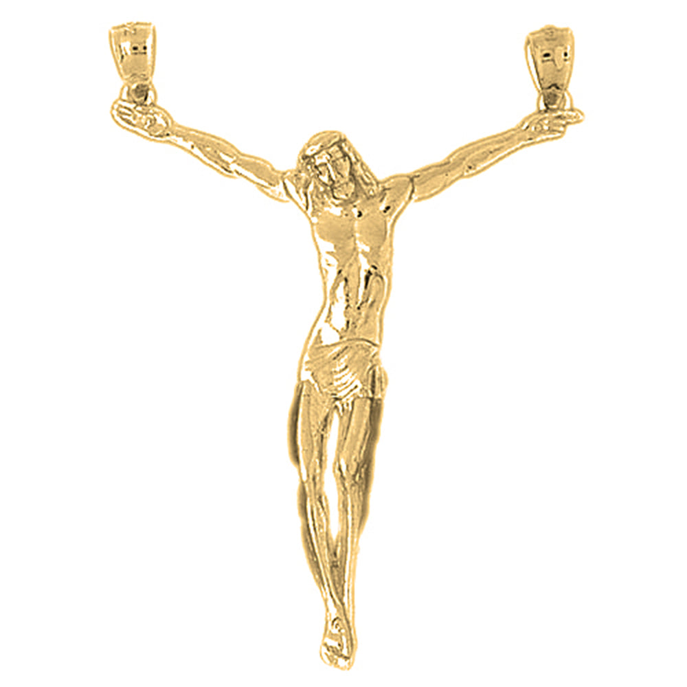 10K, 14K or 18K Gold Corpus Jesus Pendant