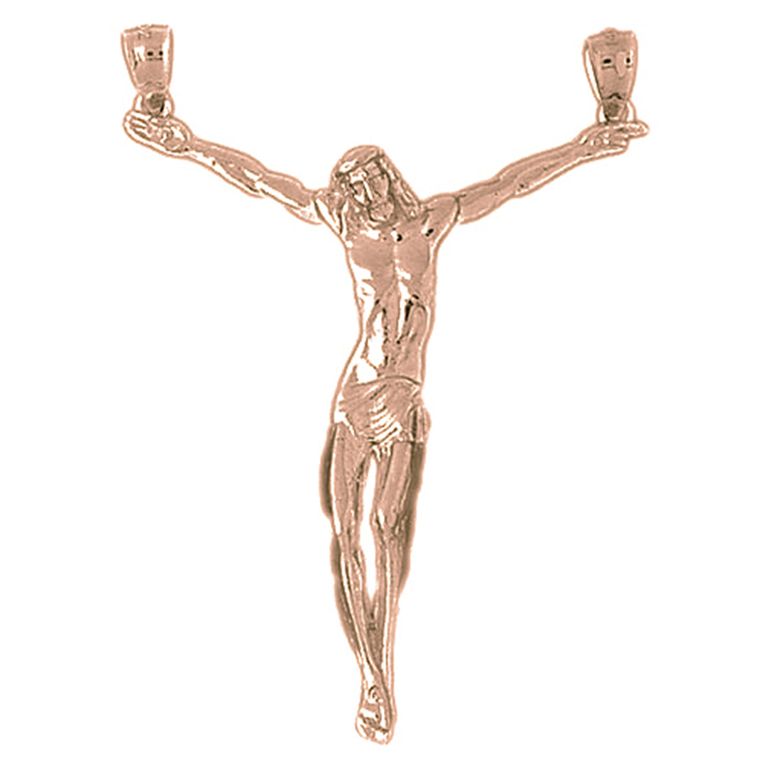 10K, 14K or 18K Gold Corpus Jesus Pendant
