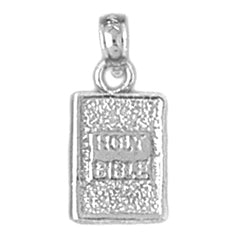 10K, 14K or 18K Gold 3D Holy Bible Pendant