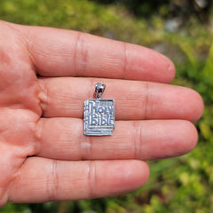 14K oder 18K Gold Anhänger mit der Heiligen Bibel