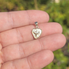 14K or 18K Gold Dove, Holy Spirit Dove Pendant