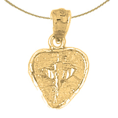 14K or 18K Gold Dove, Holy Spirit Dove Pendant