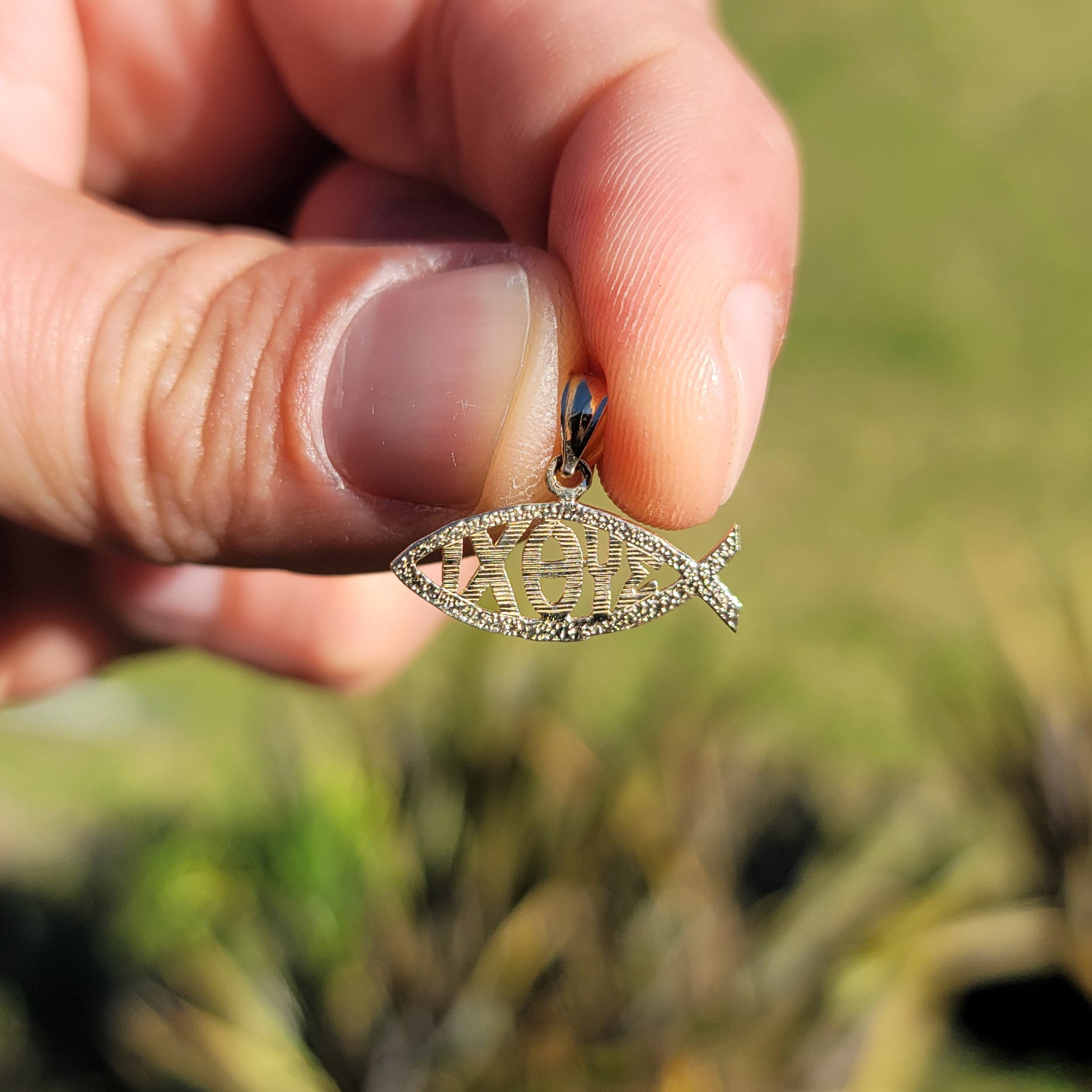 14K or 18K Gold Oxeye Fish Pendant