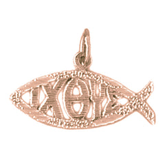 14K or 18K Gold Oxeye Fish Pendant