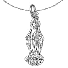 14K oder 18K Gold Mutter Maria Anhänger