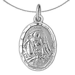 14K or 18K Gold Mother Mary Pendant