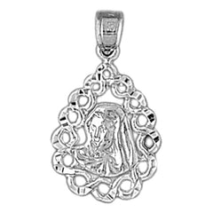 14K or 18K Gold Mother Mary Pendant