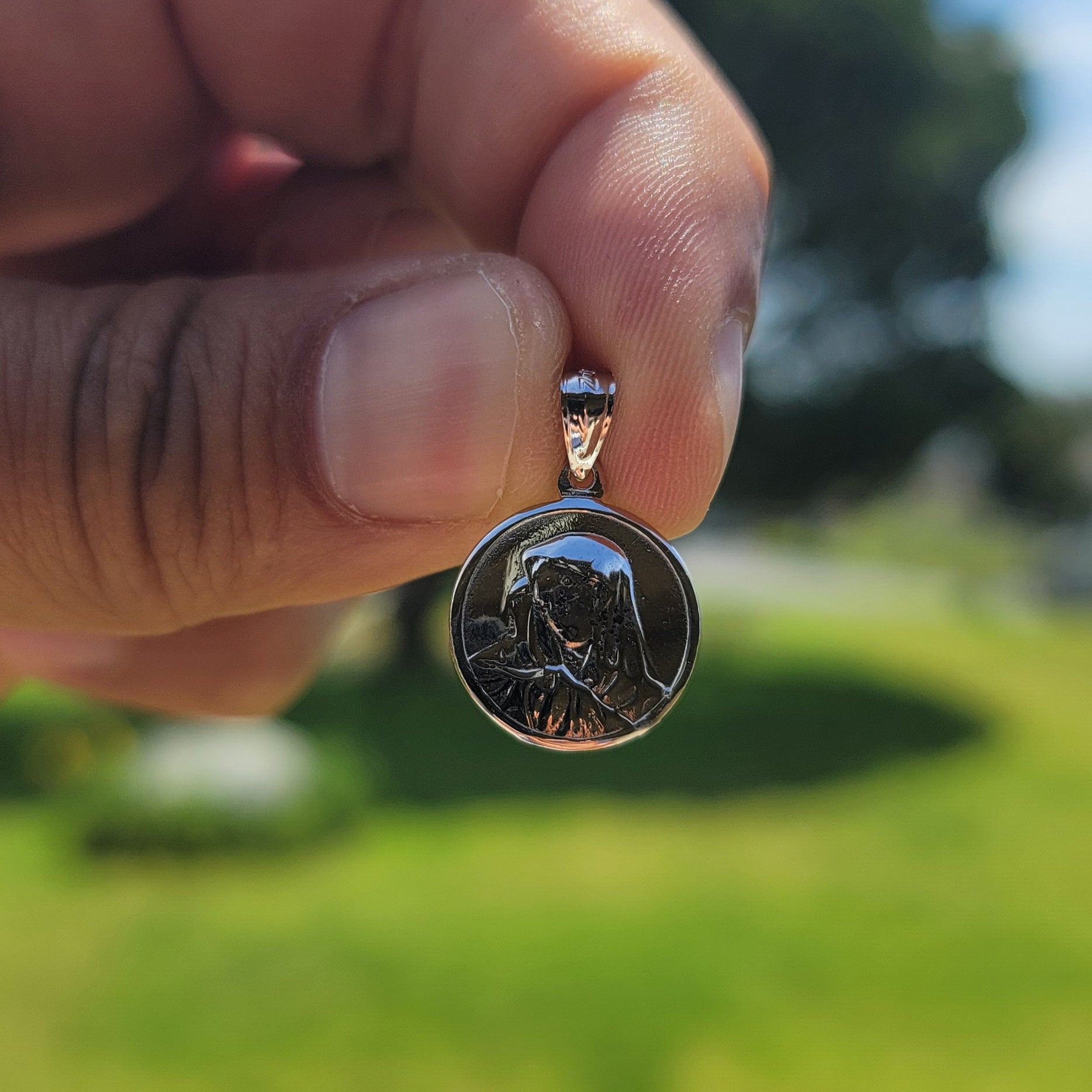 14K or 18K Gold Mother Mary Pendant