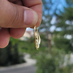 14K or 18K Gold Mother Mary, Praying Woman Pendant