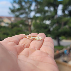14K or 18K Gold Mother Mary, Praying Woman Pendant