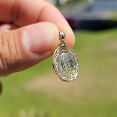 14K or 18K Gold Our Lady Guadalupe Pendant