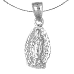 14K or 18K Gold Our Lady Guadalupe Pendant