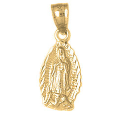 14K or 18K Gold Our Lady Guadalupe Pendant