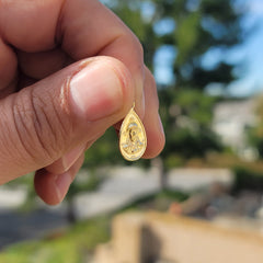 14K or 18K Gold Our Lady Guadalupe Pendant