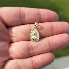 14K or 18K Gold Our Lady Guadalupe Pendant