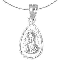 14K or 18K Gold Our Lady Guadalupe Pendant