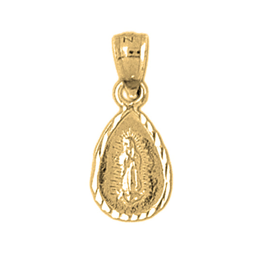 14K or 18K Gold Our Lady Guadalupe Pendant