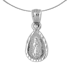14K or 18K Gold Our Lady Guadalupe Pendant