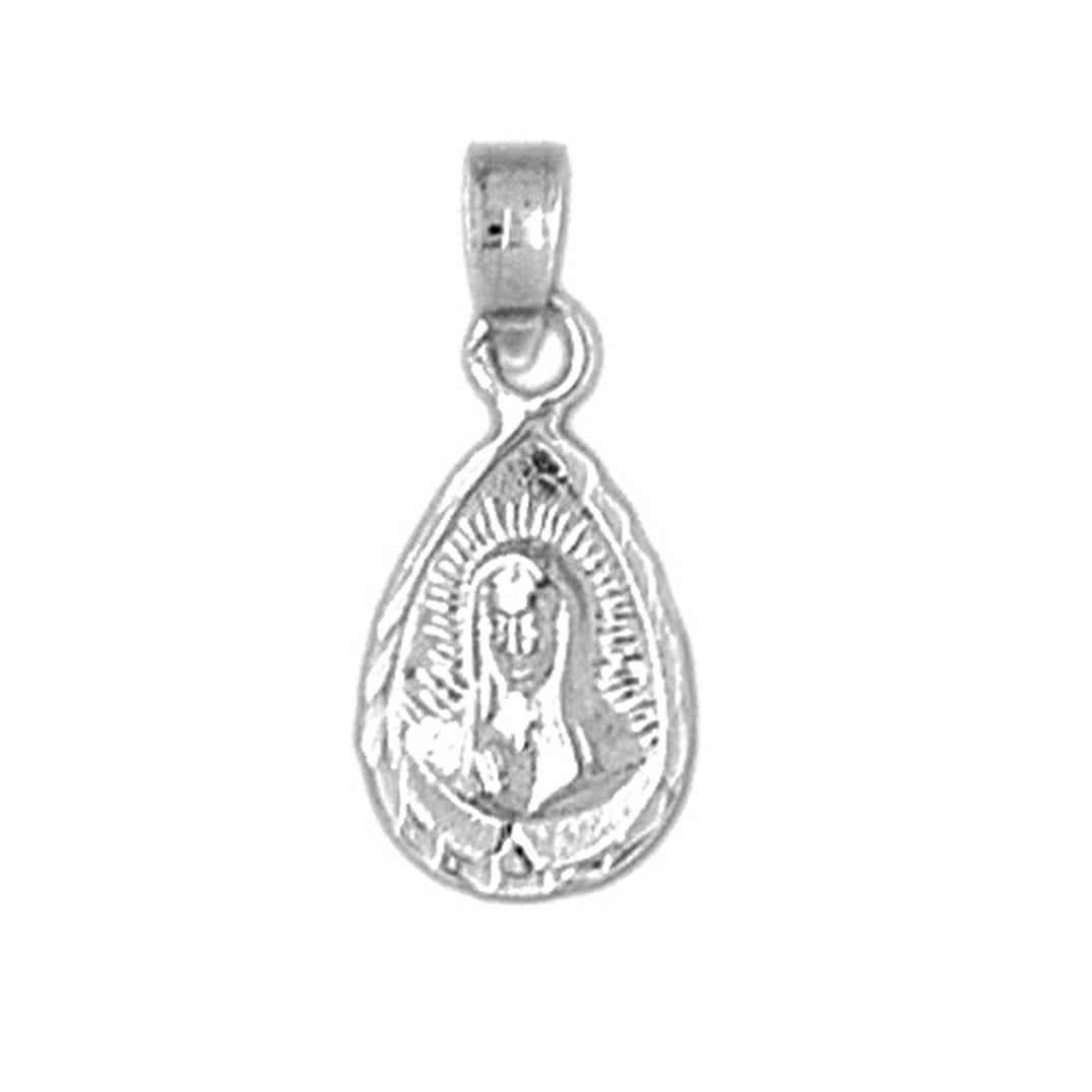 14K or 18K Gold Our Lady Guadalupe Pendant