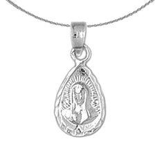 14K or 18K Gold Our Lady Guadalupe Pendant