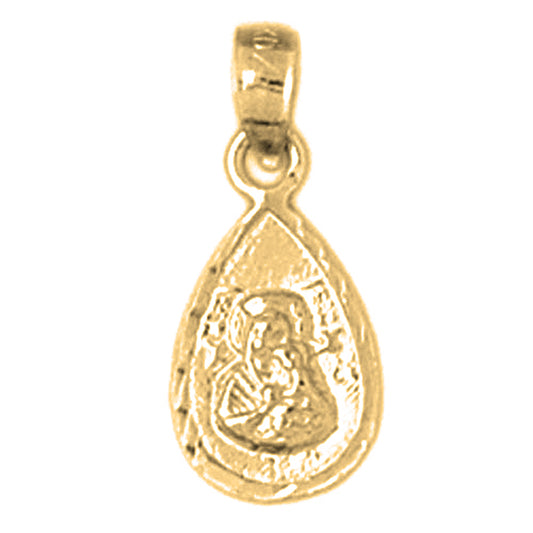 14K or 18K Gold Our Lady Guadalupe Pendant