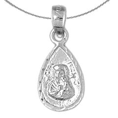 14K or 18K Gold Our Lady Guadalupe Pendant