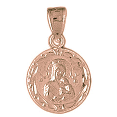 14K or 18K Gold Our Lady Guadalupe Pendant