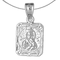 14K or 18K Gold Our Lady Guadalupe Pendant
