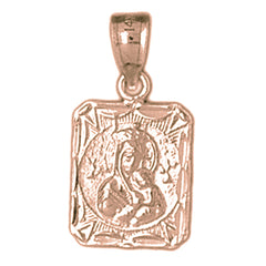 14K or 18K Gold Our Lady Guadalupe Pendant