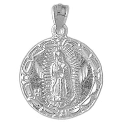 10K, 14K or 18K Gold Our Lady Guadalupe Pendant