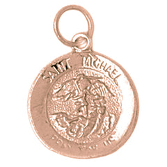 14K or 18K Gold Saint Michael Pendant