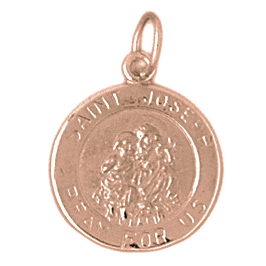 14K or 18K Gold Saint Joseph Pendant